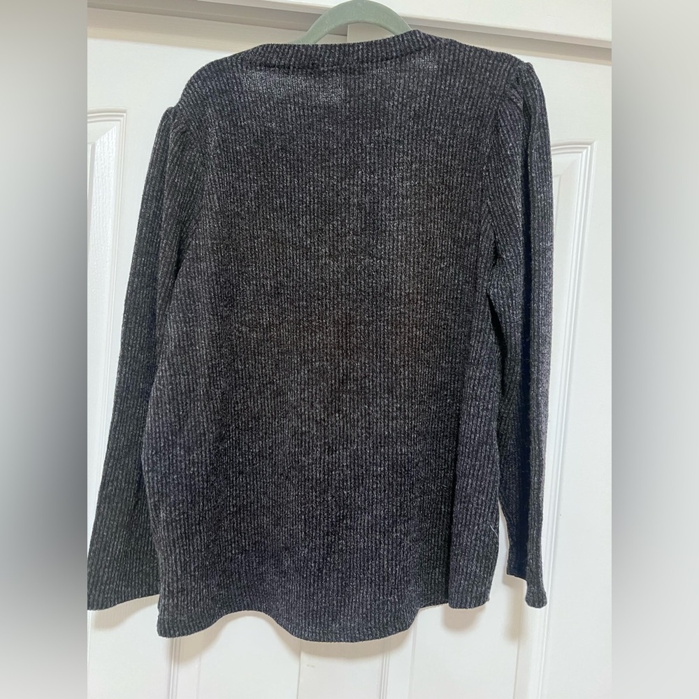 NEW Retrology Black Combo Sweater 1X - Picture 5 of 6